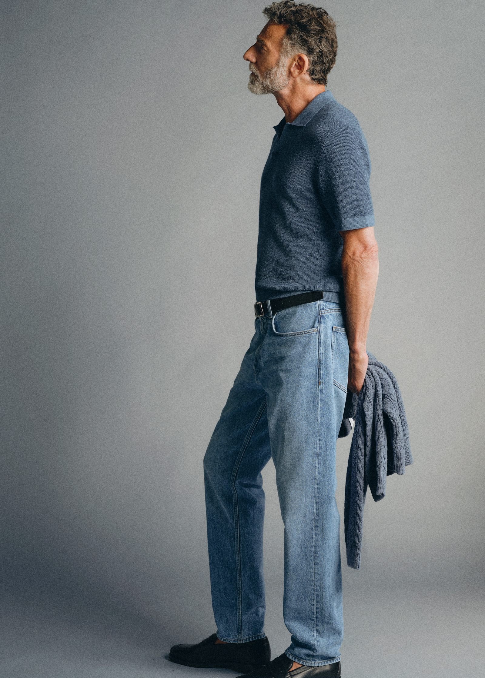 Jeans feitos em Itália, corte regular, tecido Candiani - Image 6
