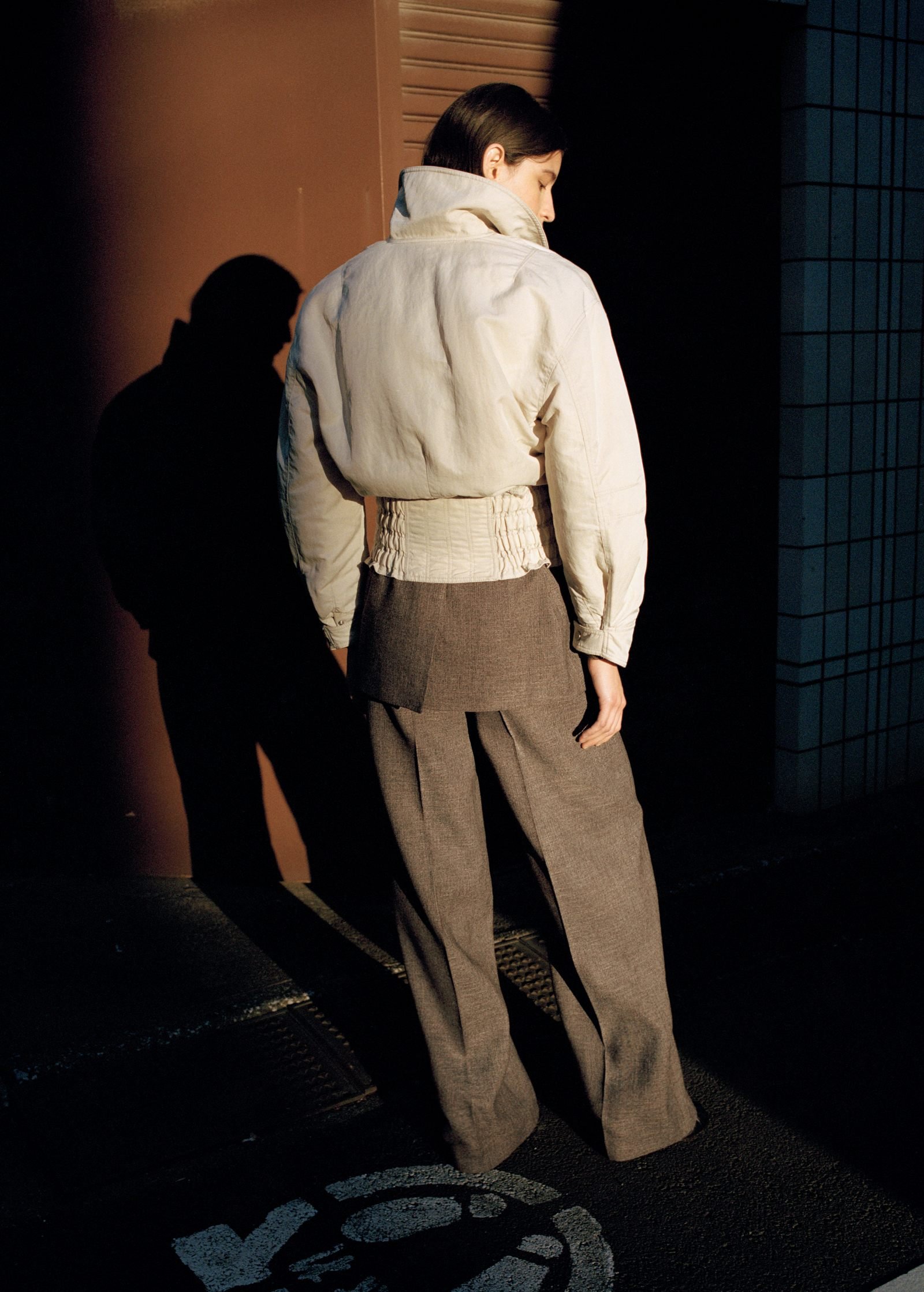 Casaco oversize com cintura rufada - Image 3