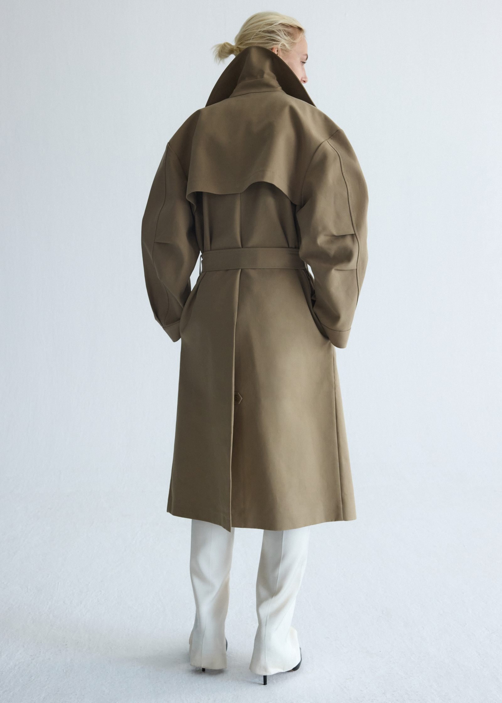 Trench de liocel com cinto - Image 3